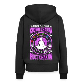 Praticiens de Reiki & Maître Reiki - Sweat à capuche Premium bio Femme - noir - Dos - Julia (174cm)