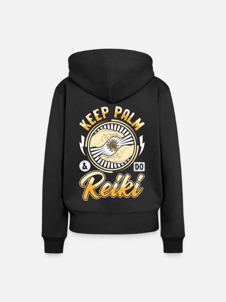 Reiki Praktizierende & Reiki Master - Frauen Premium Bio Hoodie - Schwarz