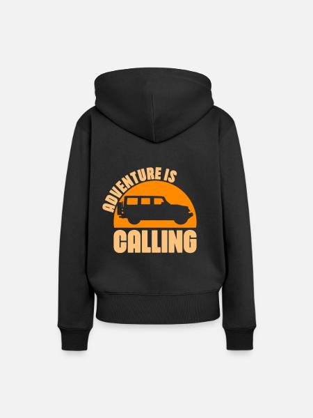 Offroad Geländewagen - Frauen Premium Bio Hoodie - Schwarz
