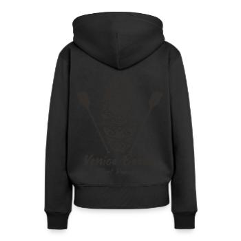 Surf Californie Venice Beach Holiday Beach Surf - Sweat à capuche Premium bio Femme - noir - Dos - Julia (174cm)