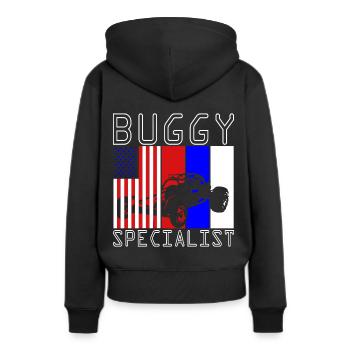 Buggy de plage de Dune - Sweat à capuche Premium bio Femme - noir - Dos - Julia (174cm)