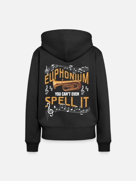 Euphonium Euphoniumspieler Blechbläser Euphonist - Frauen Premium Bio Hoodie - Schwarz