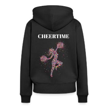 Cheertime Cheerleading Cheerleader Cheerleaderin - Women’s Premium Organic Hoodie - black - Back - Julia (174cm)