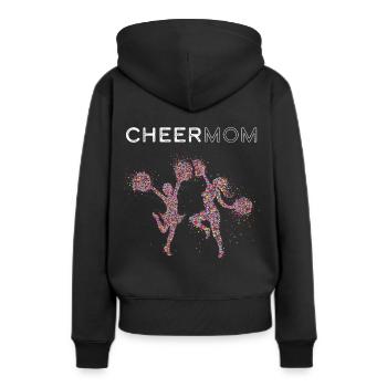 Cheermom Cheerleader Cheerleaderin Cheerleading - Women’s Premium Organic Hoodie - black - Back - Julia (174cm)