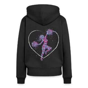 Cheerleading Gymnastics Football Cheerleader - Women’s Premium Organic Hoodie - black - Back - Julia (174cm)