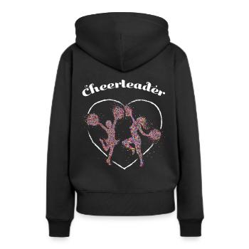 Cheerleader, Cheerleader, Cherography, Dancer - Women’s Premium Organic Hoodie - black - Back - Julia (174cm)