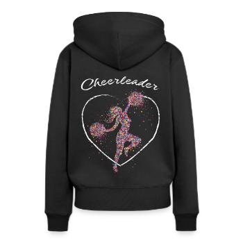 Cheerleader Cheerleading Gymnastics Trainer - Women’s Premium Organic Hoodie - black - Back - Julia (174cm)