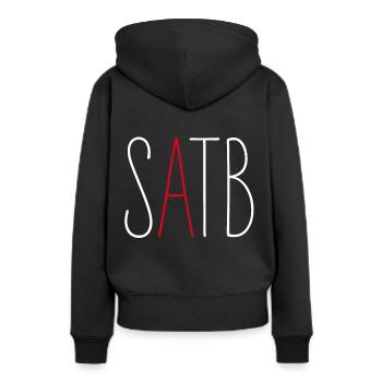 SATB Alto Singer Musician Choir Musikverein - Women’s Premium Organic Hoodie - black - Back - Julia (174cm)