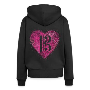 Viola key, alto, singer, viola, music teacher - Women’s Premium Organic Hoodie - black - Back - Julia (174cm)