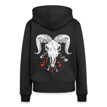 Cologne Cologne Confetti Goat Soccer Rut Wiess - Sweat à capuche Premium bio Femme - noir - Dos - Julia (174cm)