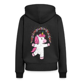Confettis Licorne Costume de remplacement Costume Party Carnaval - Sweat à capuche Premium bio Femme - noir - Dos - Julia (174cm)