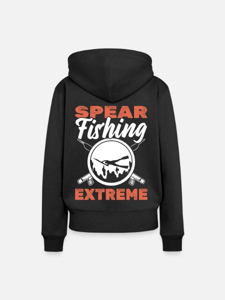Speerfischen Extrem Speerfischen Freitauchen - Frauen Premium Bio Hoodie - Schwarz