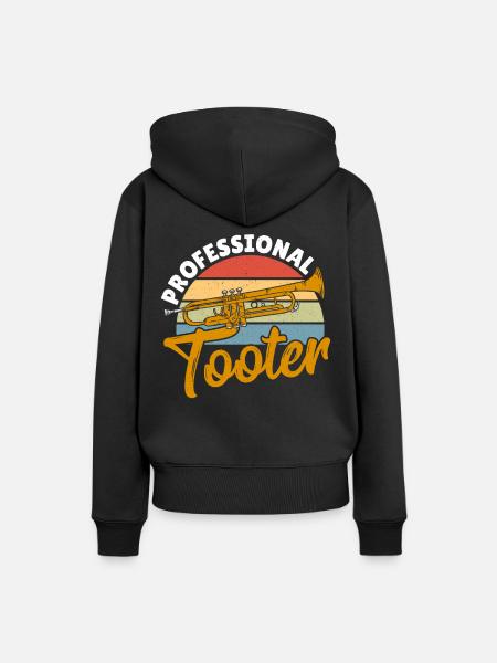 Trompeter Profi-Trompeter Spieler - Frauen Premium Bio Hoodie - Schwarz