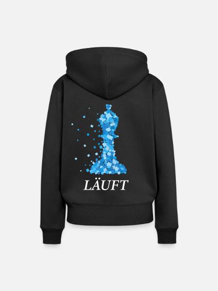 Schach Schachtunier Läufer Läuft Schachspieler - Frauen Premium Bio Hoodie - Schwarz