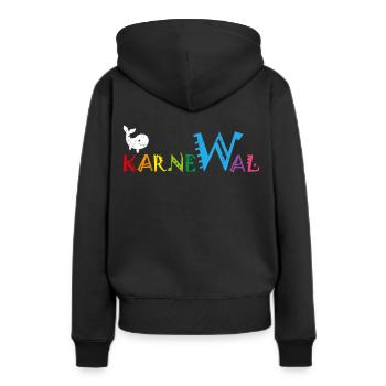 Carnaval Carnaval Confettis Costume Remplacement Jecken - Sweat à capuche Premium bio Femme - noir - Dos - Julia (174cm)