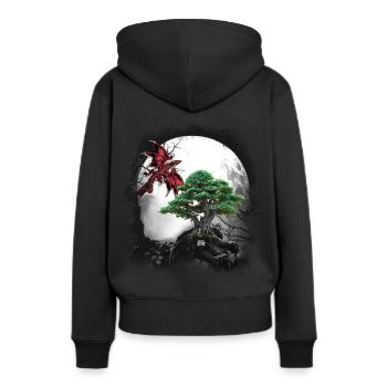 Dragon Dragon Fable Mythe médiéval conte de fées - Sweat à capuche Premium bio Femme - noir - Dos - Julia (174cm)