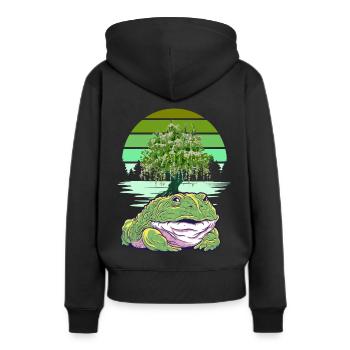 Frog Frogs Toad Toads - Women’s Premium Organic Hoodie - black - Back - Julia (174cm)