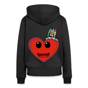 Wild West Heart Hearts Chamans Chamans - Sweat à capuche Premium bio Femme - noir - Dos - Julia (174cm)