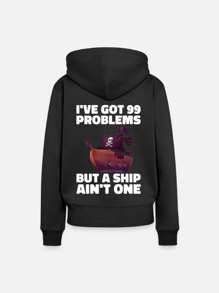 Crâne de pirate Buccaneer bateau pirate - Sweat à capuche Premium bio Femme - noir