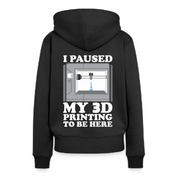 Filament d’imprimante 3D Impression 3D Impression 3D Imprimante 3D - Sweat à capuche Premium bio Femme - noir - Dos - Julia (174cm)