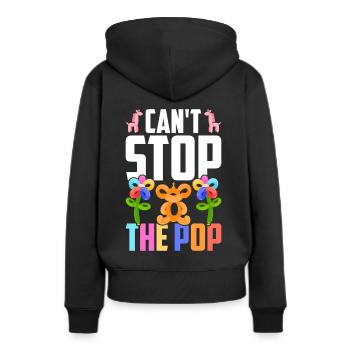 Balloon Twister Ballonkünstler Ballontiere - Frauen Premium Bio Hoodie - Schwarz - Hinten - Julia (174cm)