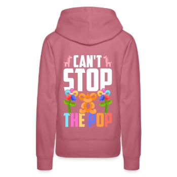 Balloon Twister Ballonkünstler Ballontiere - Frauen Premium Bio Hoodie - Malve - Hinten - Isabella (175cm)