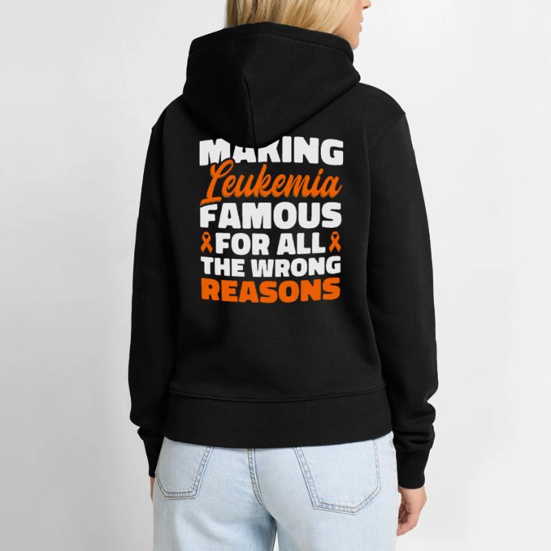 Leukämie Bewusstsein Blutkrebs Bekämpfung Frauen Premium Bio Hoodie