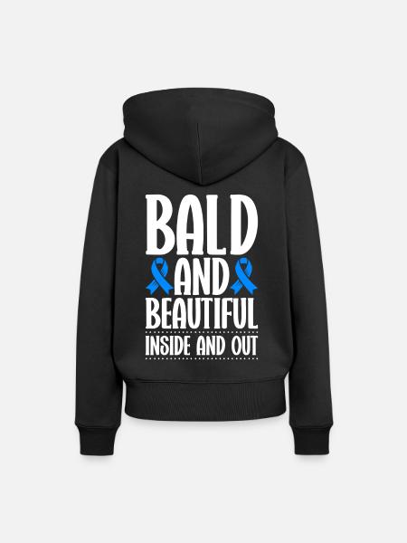 Alopecia Areata Bewusstsein Haarausfall - Frauen Premium Bio Hoodie - Schwarz