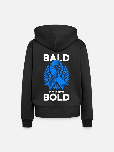 Alopecia Areata Bewusstsein Haarausfall - Frauen Premium Bio Hoodie - Schwarz