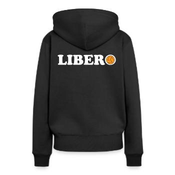 Volley-ball Libero - Sweat à capuche Premium bio Femme - noir - Dos - Julia (174cm)