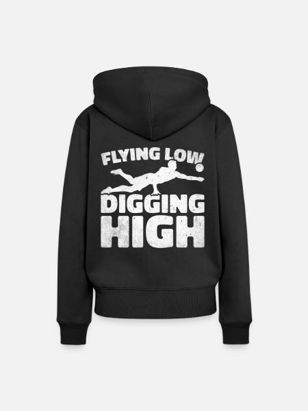 Volleyball Libero - Frauen Premium Bio Hoodie - Schwarz