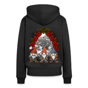 Noël Conte de fées Conte de fées Personnage Nains - Sweat à capuche Premium bio Femme - noir - Dos - Julia (174cm)
