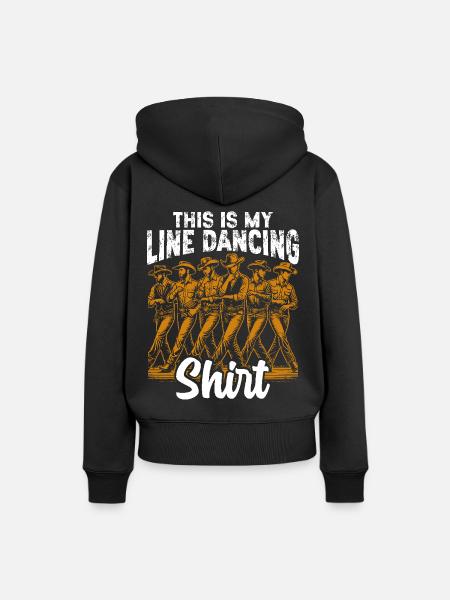 Line Dance, Country Music, Cowboy, Line Dance - Women’s Premium Organic Hoodie - black