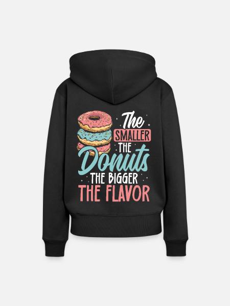 Donuts Donut - Frauen Premium Bio Hoodie - Schwarz