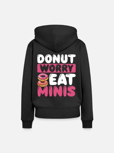 Donuts Donut - Frauen Premium Bio Hoodie - Schwarz