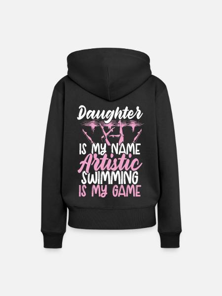 Synchronschwimmen Synchro Schwimmer - Frauen Premium Bio Hoodie - Schwarz