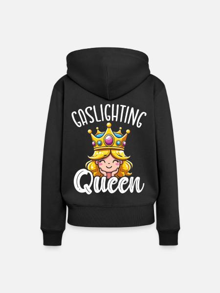 Gaslighting Gaslighter - Frauen Premium Bio Hoodie - Schwarz