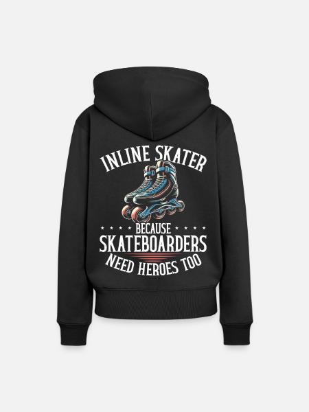 Inline Skating Rollerblading Inline Skates - Frauen Premium Bio Hoodie - Schwarz
