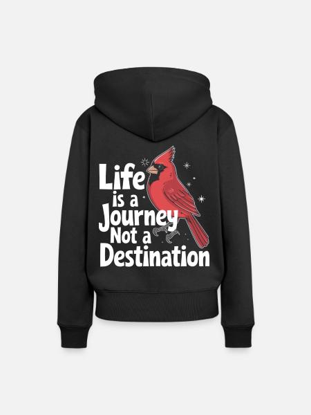 Kardinal Rotkardinal Vogel Roter Kardinal - Frauen Premium Bio Hoodie - Schwarz