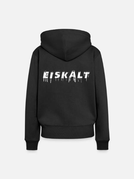 Eiskalt - Frauen Premium Bio Hoodie - Schwarz