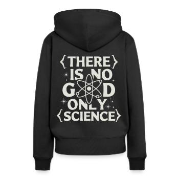 Atheismus Atheist Anti-Religion Agnostiker - Frauen Premium Bio Hoodie - Schwarz - Hinten - Julia (174cm)