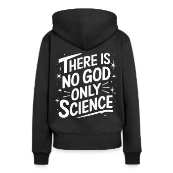 Atheismus Atheist Anti-Religion Agnostiker - Frauen Premium Bio Hoodie - Schwarz - Hinten - Julia (174cm)
