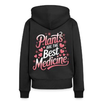 Végétarien Végétalien Végétarien Végétarien - Sweat à capuche Premium bio Femme - noir - Dos - Julia (174cm)