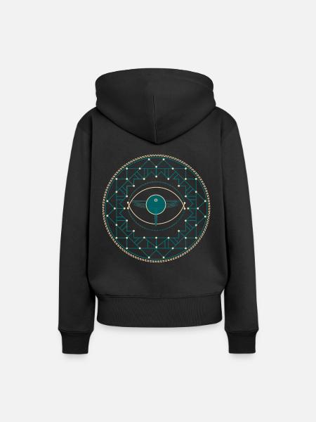 Libelle - Frauen Premium Bio Hoodie - Schwarz