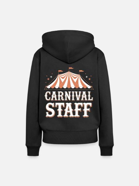 Zirkus Fasching Karneval - Frauen Premium Bio Hoodie - Schwarz