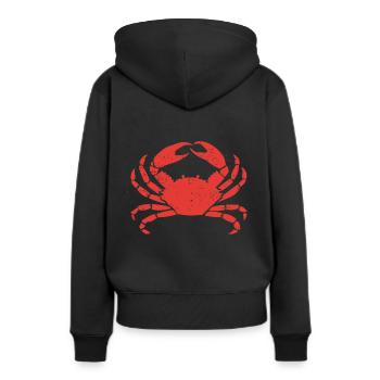 Crabe Crabe Crabe Crabe Crabe Crabe - Sweat à capuche Premium bio Femme - noir - Dos - Julia (174cm)