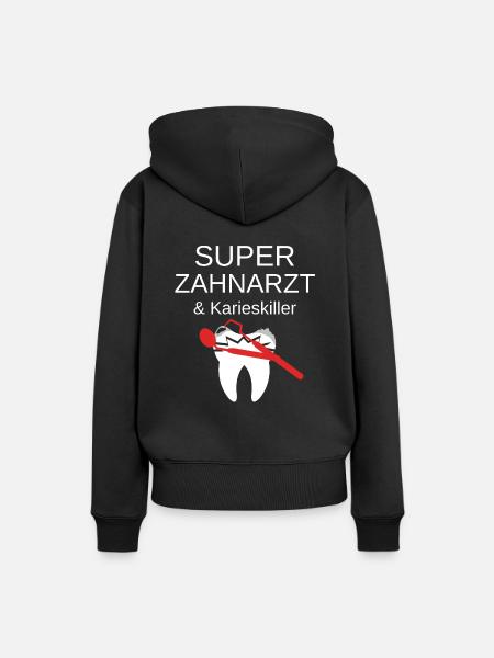 Zahnarzt - Frauen Premium Bio Hoodie - Schwarz
