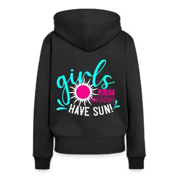 Summer Sun Holiday with the girls - Women’s Premium Organic Hoodie - black - Back - Julia (174cm)