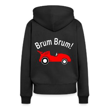 Voiture pour enfants Brum Brum - Sweat à capuche Premium bio Femme - noir - Dos - Julia (174cm)