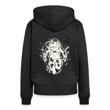 Diving Scuba Cave Diving Certification - Women’s Premium Organic Hoodie - black - Back - Julia (174cm)